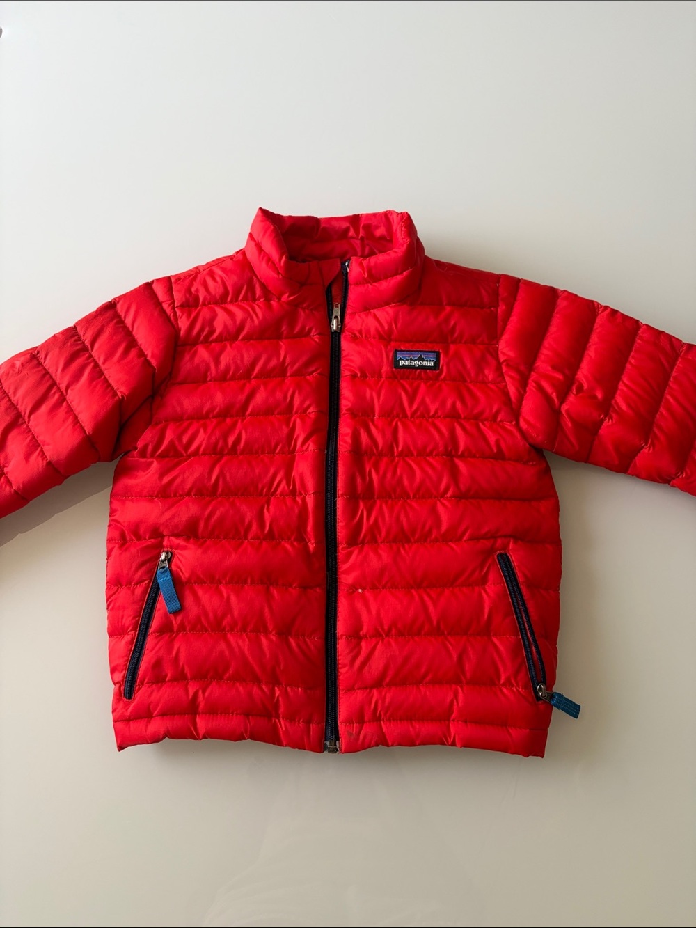 Patagonia Bright Orange Quilted Puffer Jacket Sz 4T